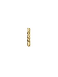 PENDIENTE EAR CUFF BOLITAS 12 mm - PLATA 925 BAÑO ORO 24K