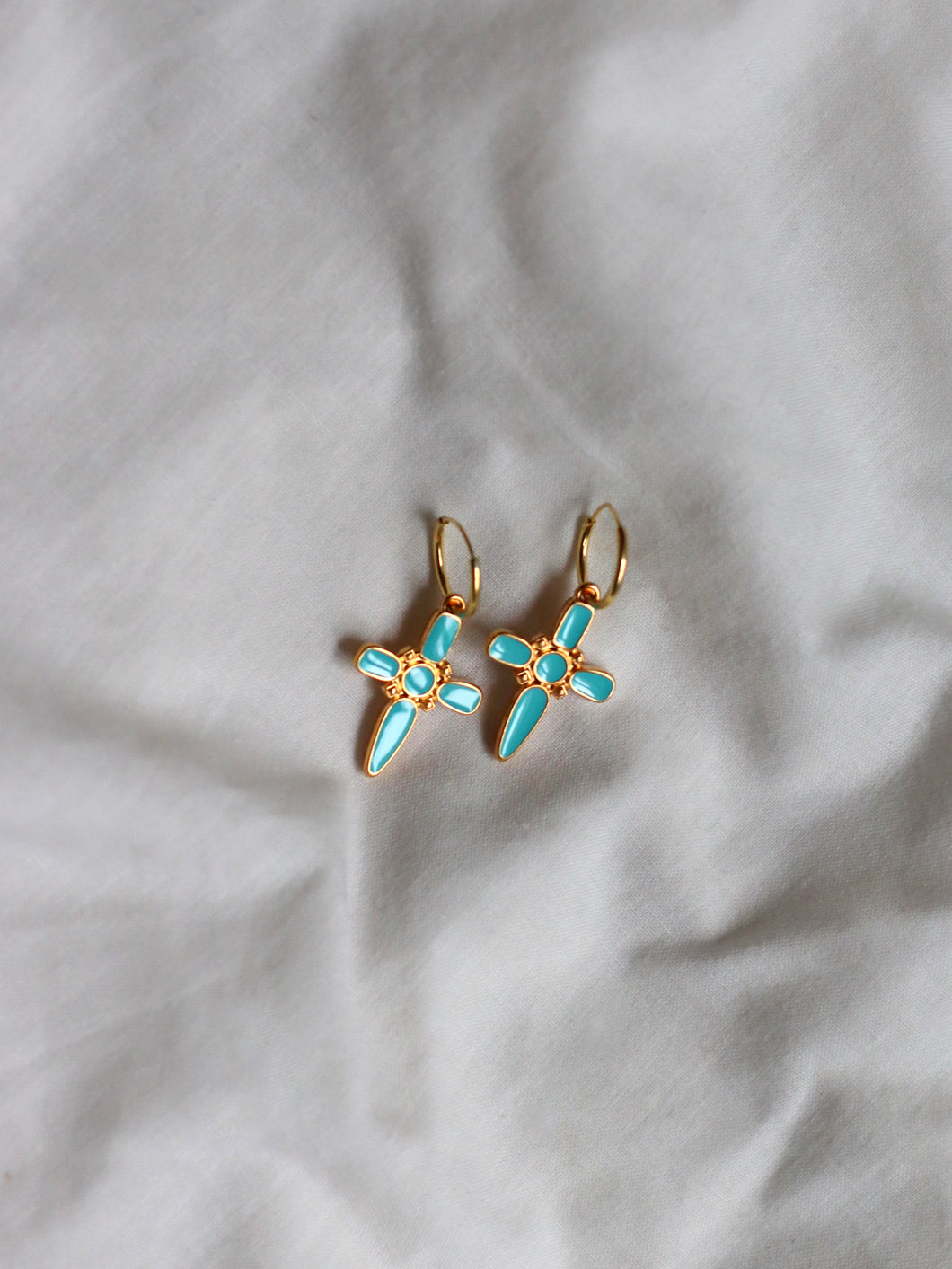 Pendientes aro 14mm SAHURA - Plata 925 baño oro 18K - par 30€