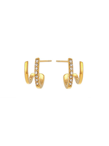 Pendientes Camila - Acero dorado 316L baño oro 18k