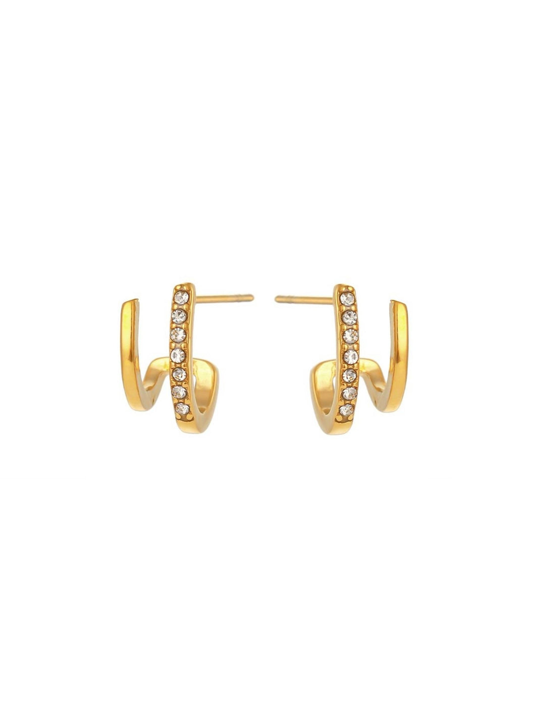 Pendientes Camila - Acero dorado 316L baño oro 18k