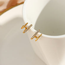 Cargar imagen en el visor de la galería, Pendientes Camila - Acero dorado 316L baño oro 18k