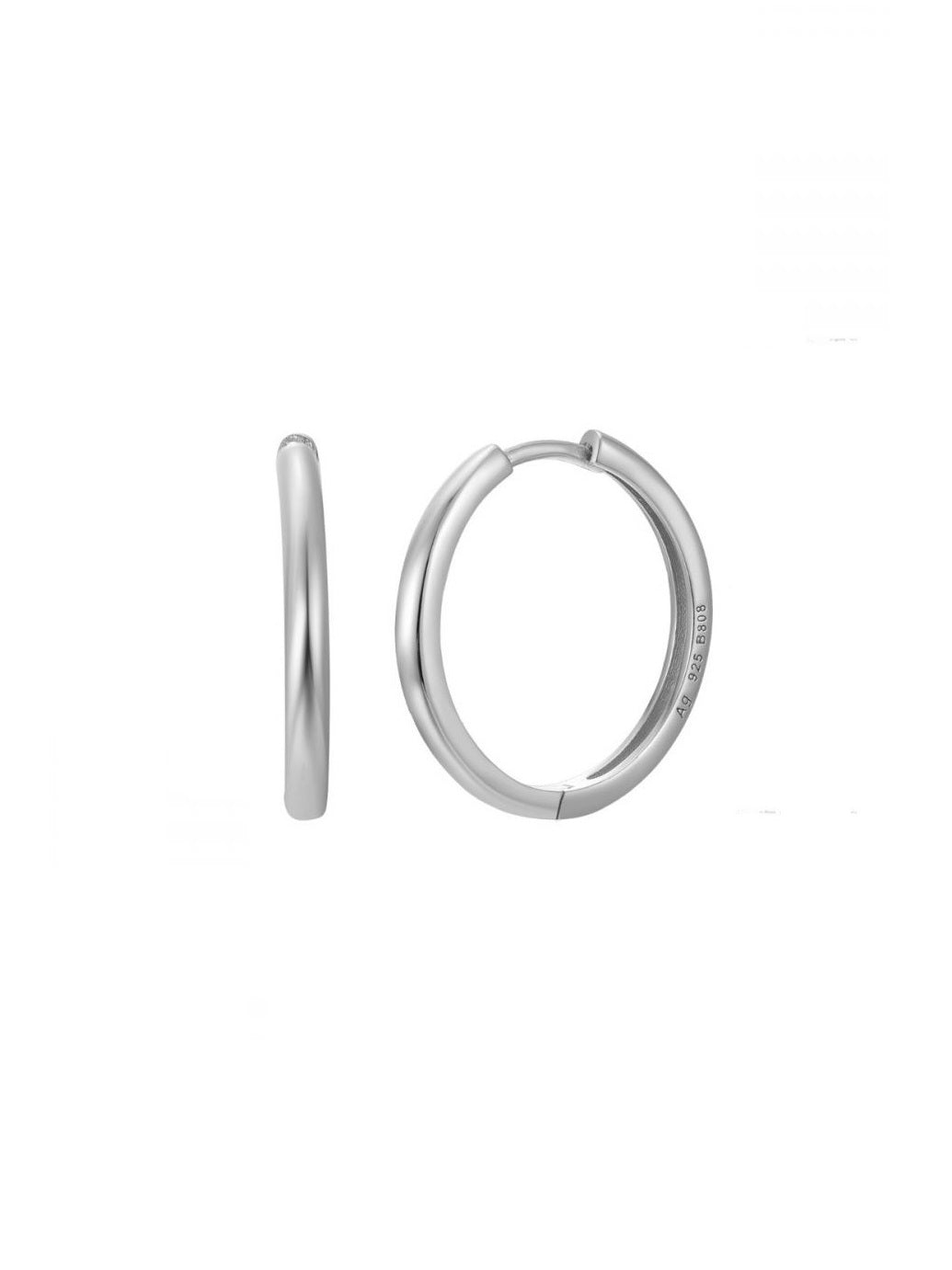 Pendientes aros 20 mm - PLATA 925