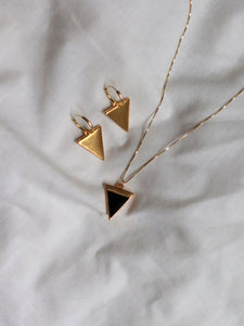 Pack: Collar + pendientes UNIS - Plata 925 baño oro 18K