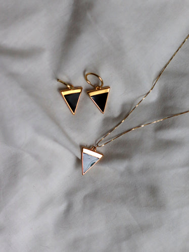 PACK: COLLAR + PENDIENTES AROS UNIS - BAÑO ORO 24K
