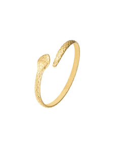 PULSERA SERPIENTE - ACERO DORADO BAÑO ORO 18K