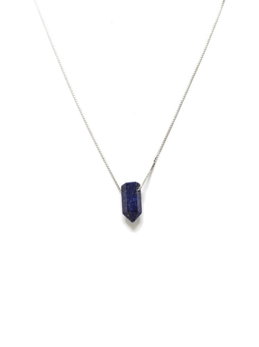 Collar Péndulo lapiz lázuli - Plata 925