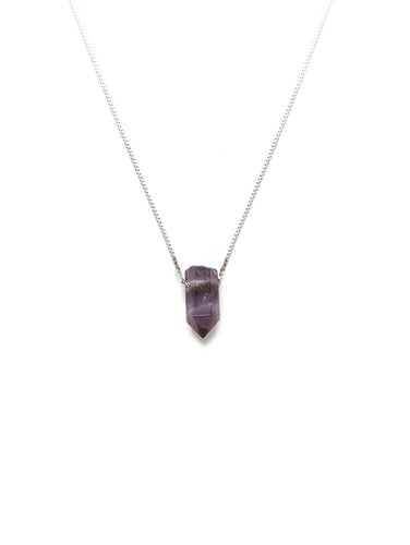 Collar Péndulo amatista - Plata 925