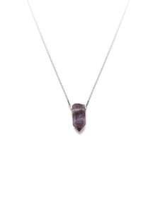 Collar Péndulo amatista - Plata 925