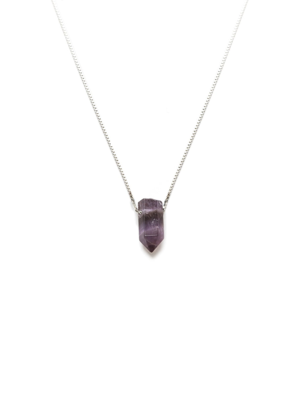 Collar Péndulo amatista - Plata 925